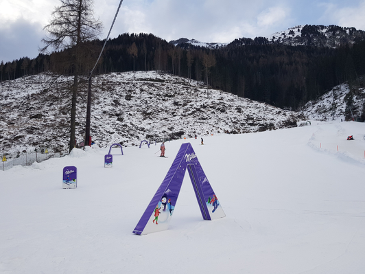 Decorazione funpark Milka
