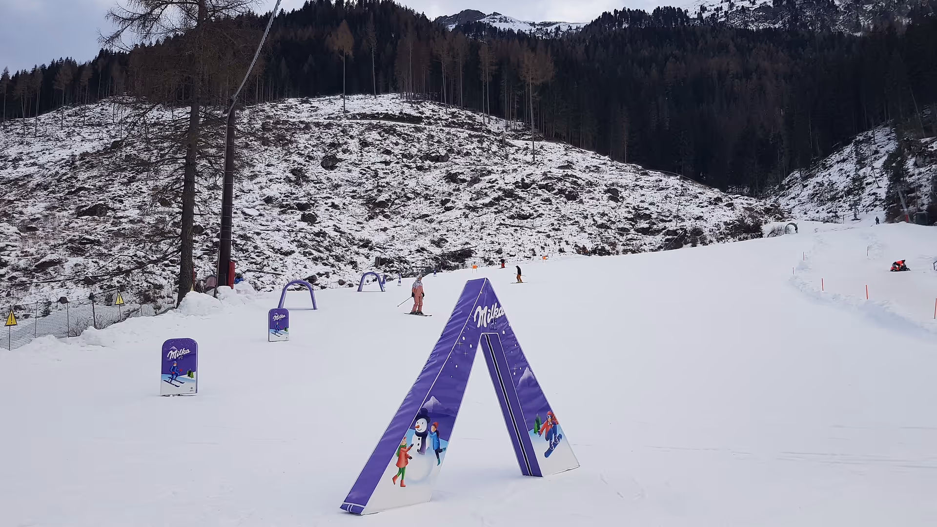 Decorazione funpark Milka