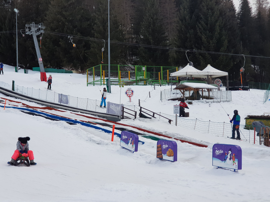 Decorazione funpark Milka