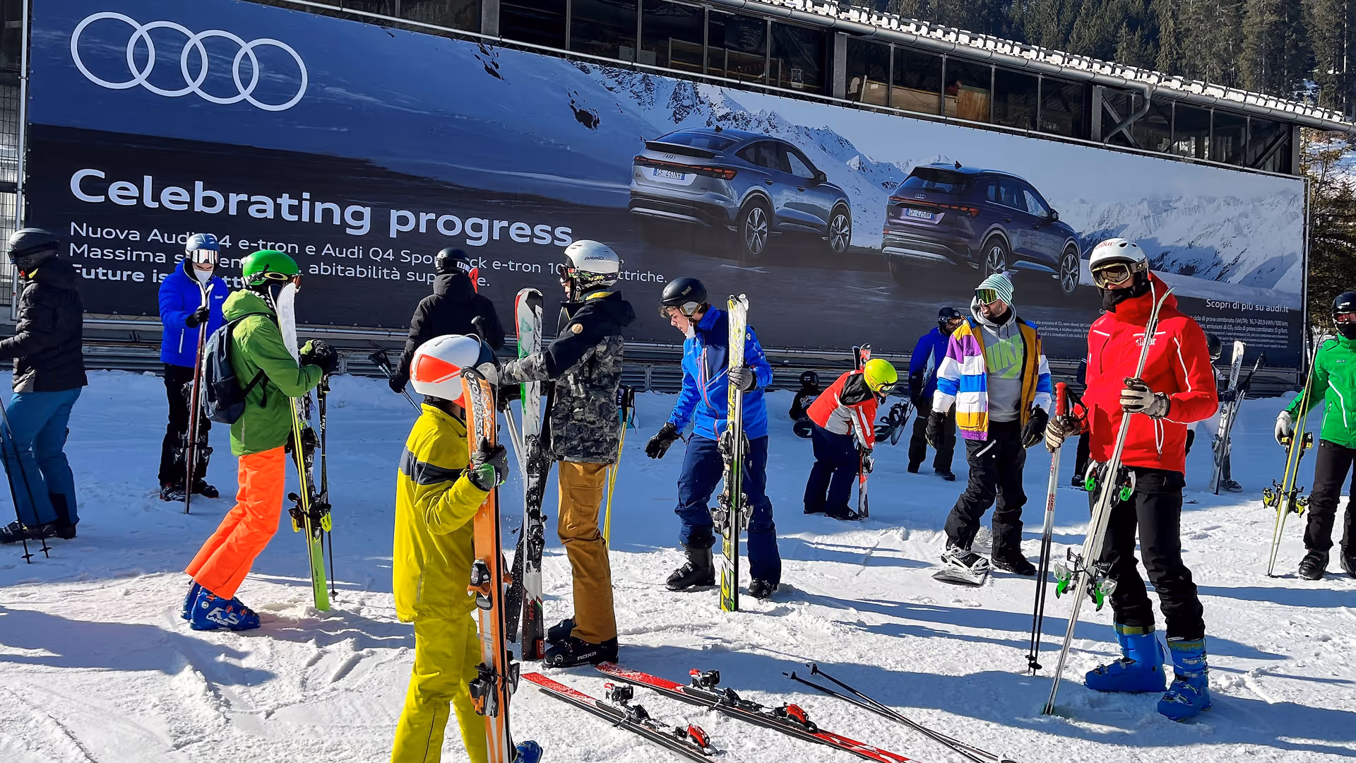 MAXI Impact a valle della cabinovia Pradalago a Madonna di Campiglio