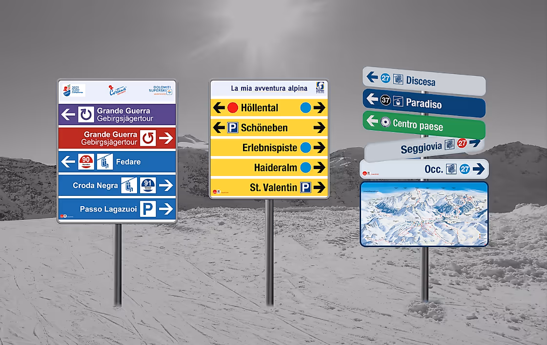 Segnaletica sicurezza in pista