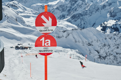 Segnaletica sulle piste del Nebelhorn in Germania