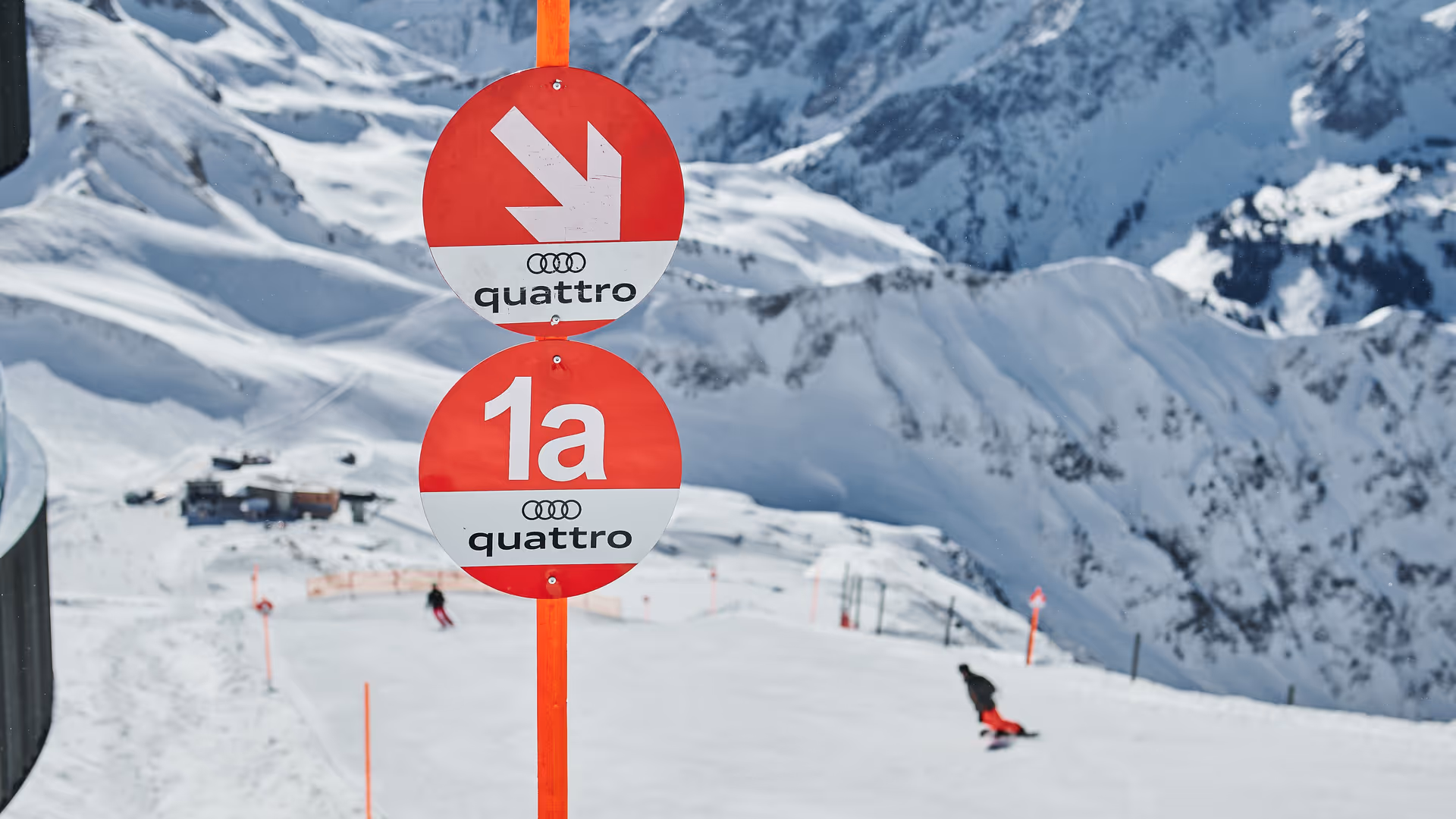 Segnaletica sulle piste del Nebelhorn in Germania