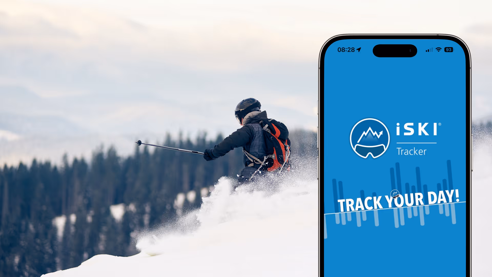 Pagina di benvenuto App iSki Tracker