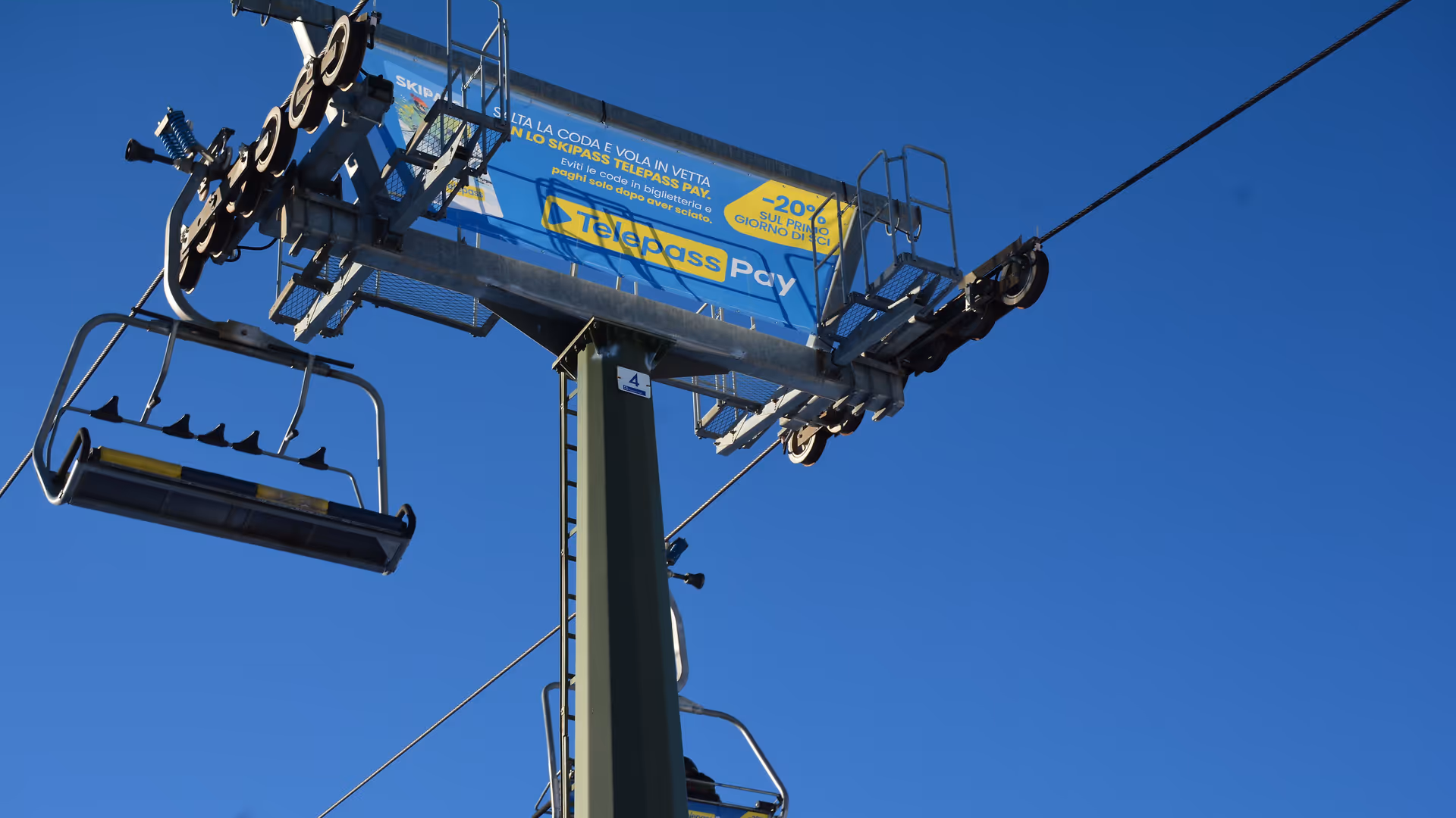 Decorazione pilone seggiovia a Cortina (ISTA Ski Area)