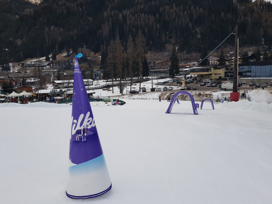 Decorazione funpark con Milka