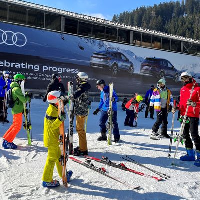 MAXI Impact am Start der Gondelbahn Pradalago in Madonna di Campiglio